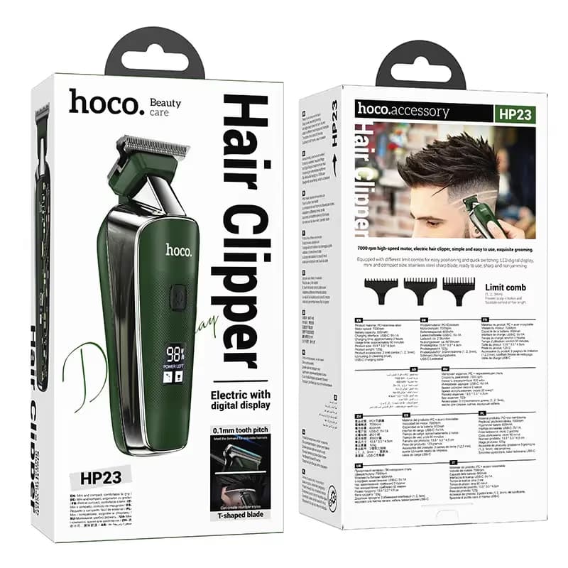 Tondeuse à Cheveux Hoco HP23- Vert 3