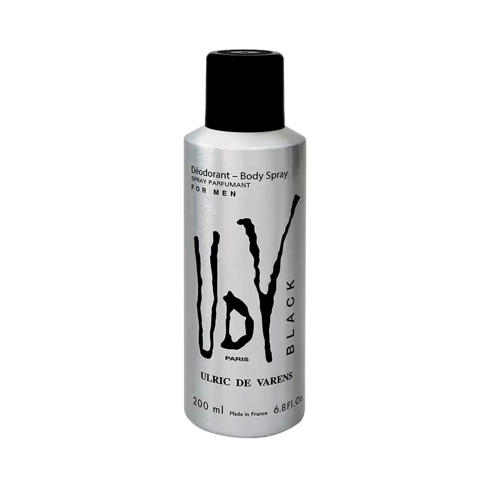  UDV Black Déodorant Spray pour Homme - 200ML