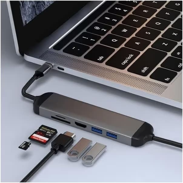 WIWU ALPHA 5 IN 1 USB-C HUB A521H - GRAY 4