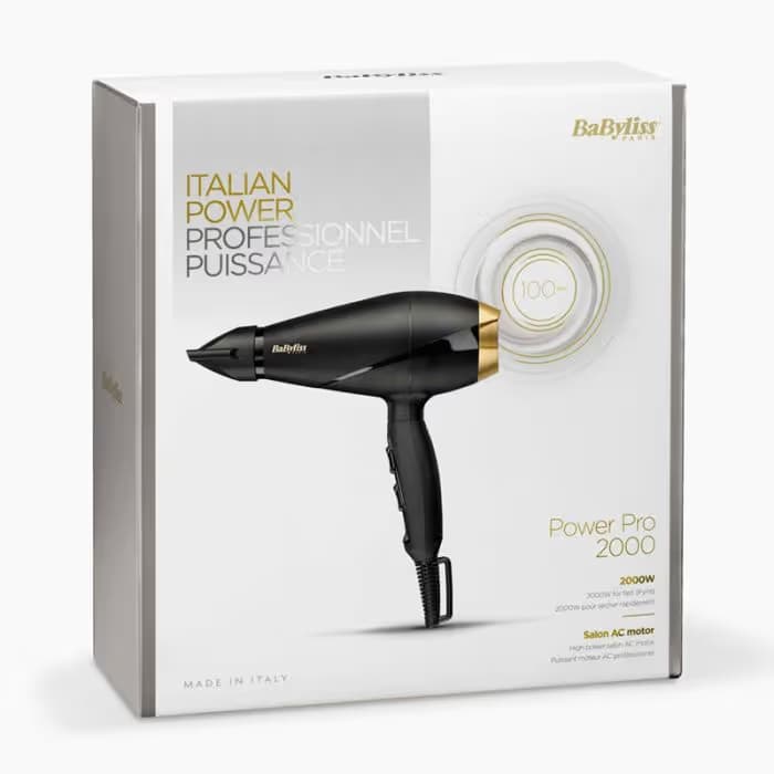 Sèche Cheveux BABYLISS 6704E Power Pro 2000 Watts - Noir 3