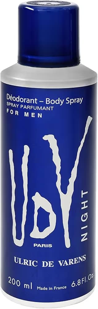  UDV Night Déodorant Spray pour Homme - 200ML 