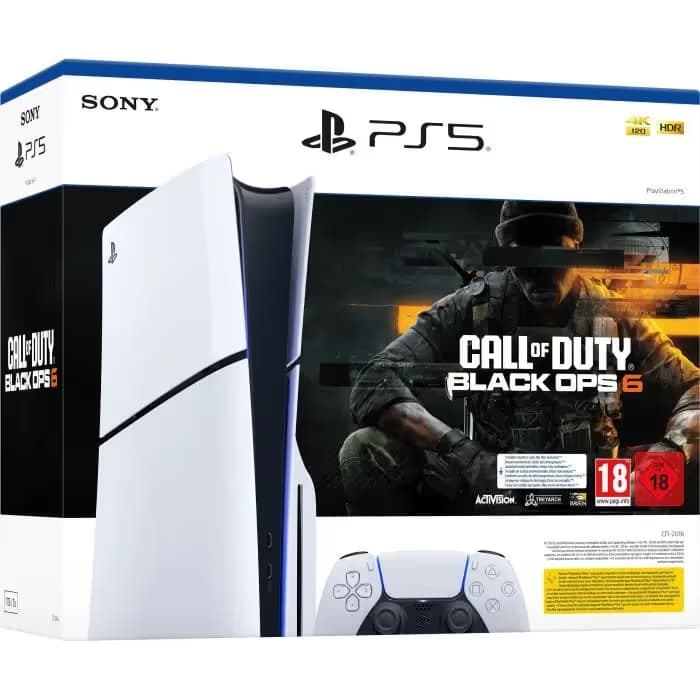 Pack PS5 Standard : Console PlayStation 5 (modèle Slim) + Call of Duty : Black Ops 6 (code dans la boite) 2