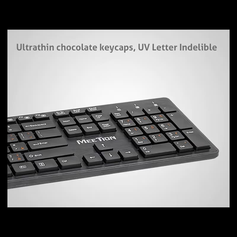  Clavier Sans Fil MEETION WK841 Bilingue - Noir  3