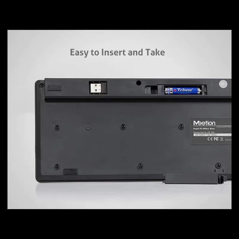  Clavier Sans Fil MEETION WK841 Bilingue - Noir  4