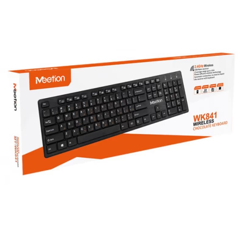  Clavier Sans Fil MEETION WK841 Bilingue - Noir  6