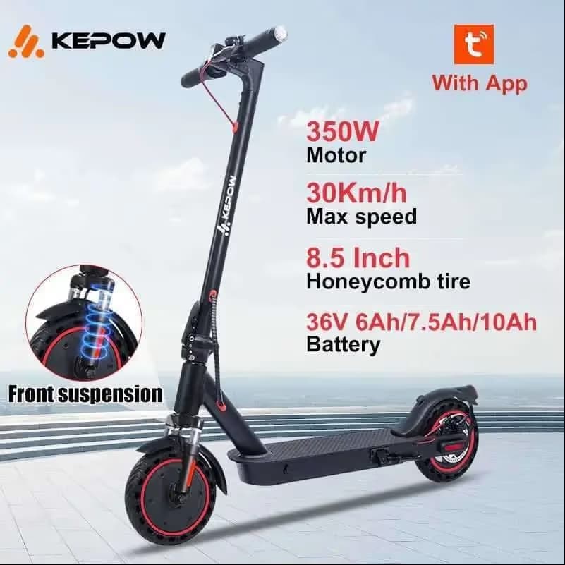 Trottinette Electrique KEPOW E9PRO06S Pliable 350W - Noir 3