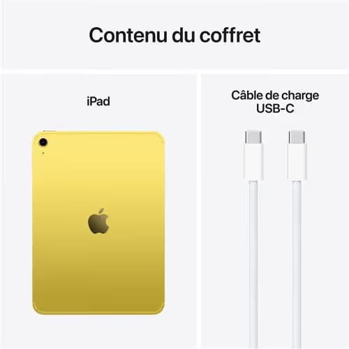 Apple - iPad 11" A16 128 Go 5G 2025 - Jaune 3