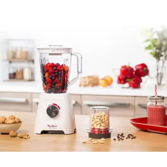 Blender MOULINEX LM422125 600 Watts + Moulin - Blanc 3