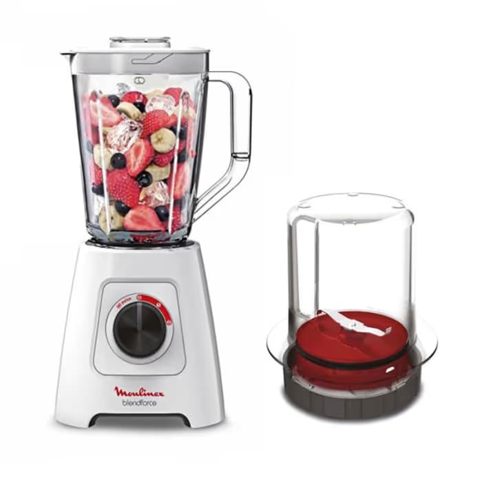 Blender MOULINEX LM422125 600 Watts + Moulin - Blanc 2