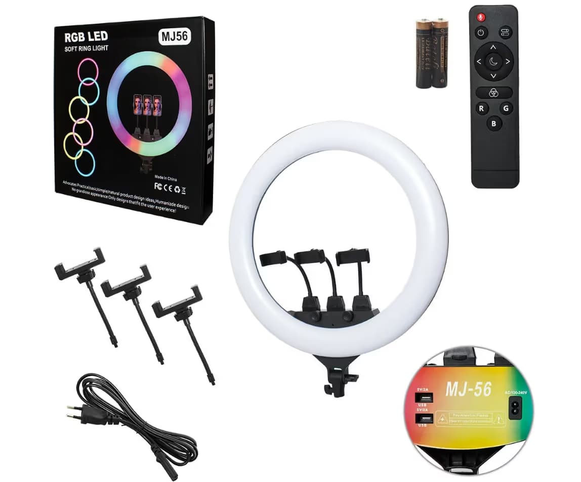 RGB LED Soft Ring light MJ56 4