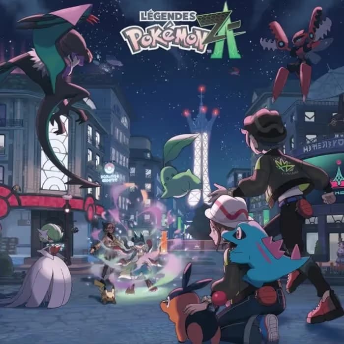 Console Nintendo Switch OLED 2 - Bleu Clair & Rouge Clair + Légendes Pokémon: Z-A (Code) 7