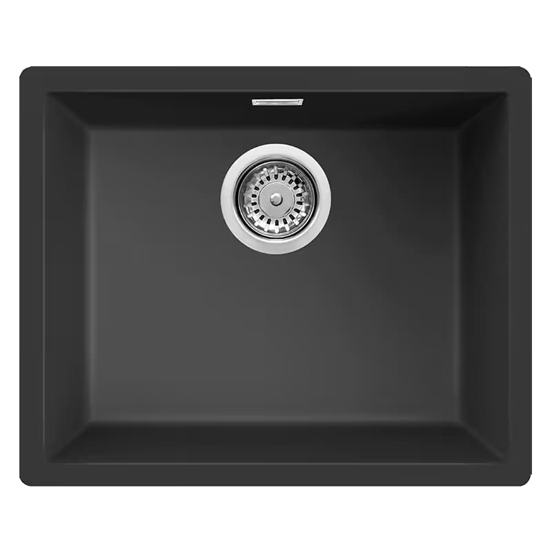 Évier De Cuisine Encastrable FOCUS SMILE.56B 1 Bac - Noir