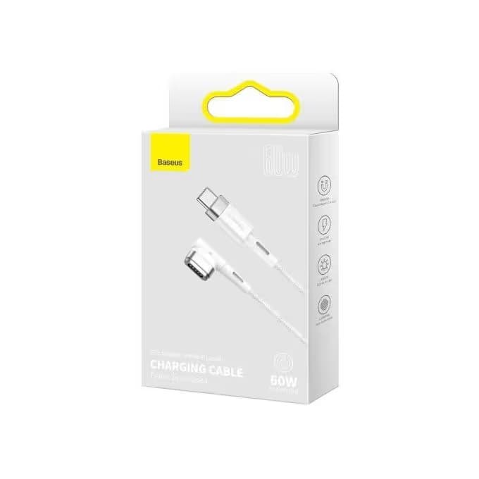 Câble de charge magnétique 60W Type-C Vers Ports en forme de L - Compatible Apple MacBook 5